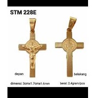 Salib rosario titanium anti karat