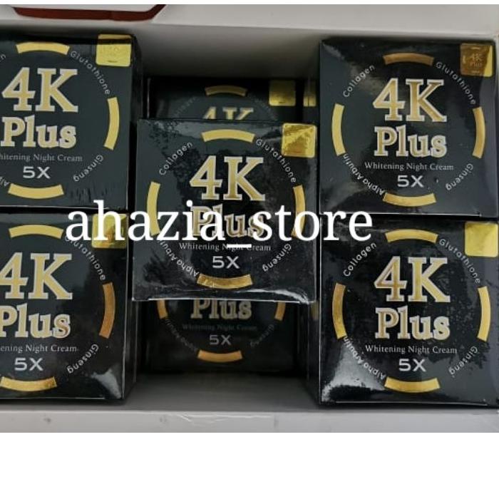 4K PLUS WHITENING NIGHT CREAM 5X + GOJI BERRY + BB CREAM SPF 50 + SERUM SOAP SABUN + BERRY PLUS ORIG