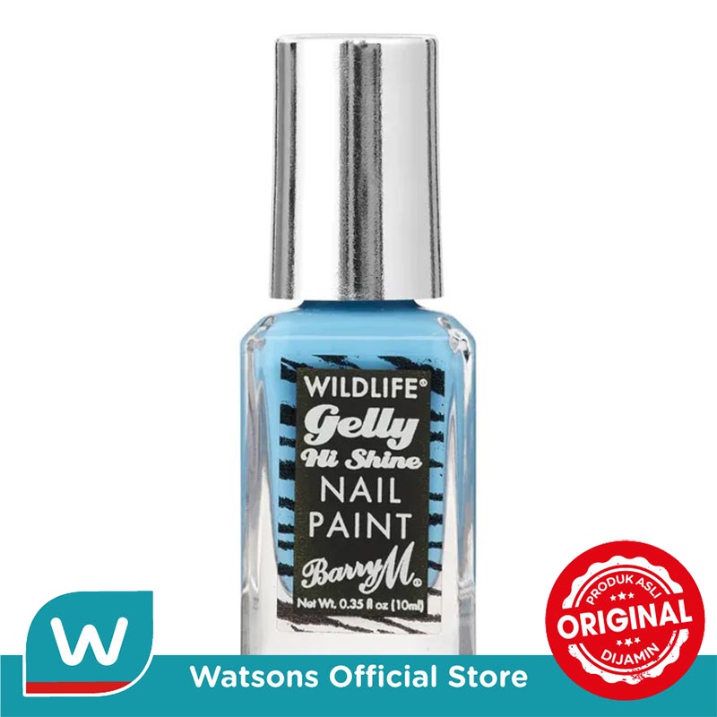 Barry M WILDLIFE® Gelly Hi Shine Nail Paint Ocean Blue WLNP3