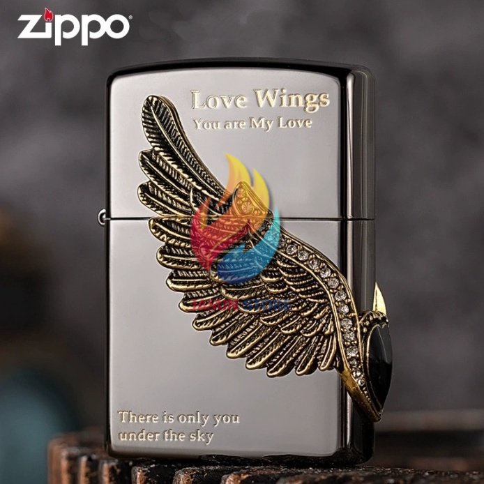 BISA COD! korek api Zippo Love Wings You Are My Love There Is Only You Under The Sky