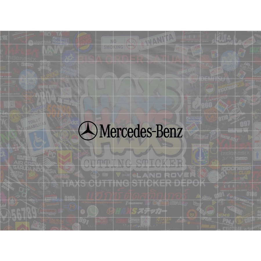 Cutting Sticker Mercedes Benz Ukuran 6 Cm Untuk Motor &amp; Mobil