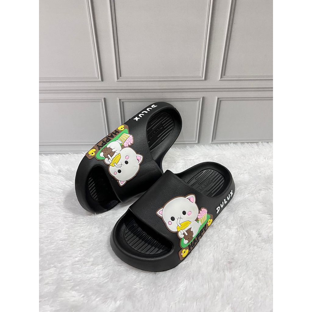 DX-509C-BB Sandal Anak Perempuan Karakter Boba HAPPY / Sandal Selop Anak Cewek Merek Dulux Size 30-35