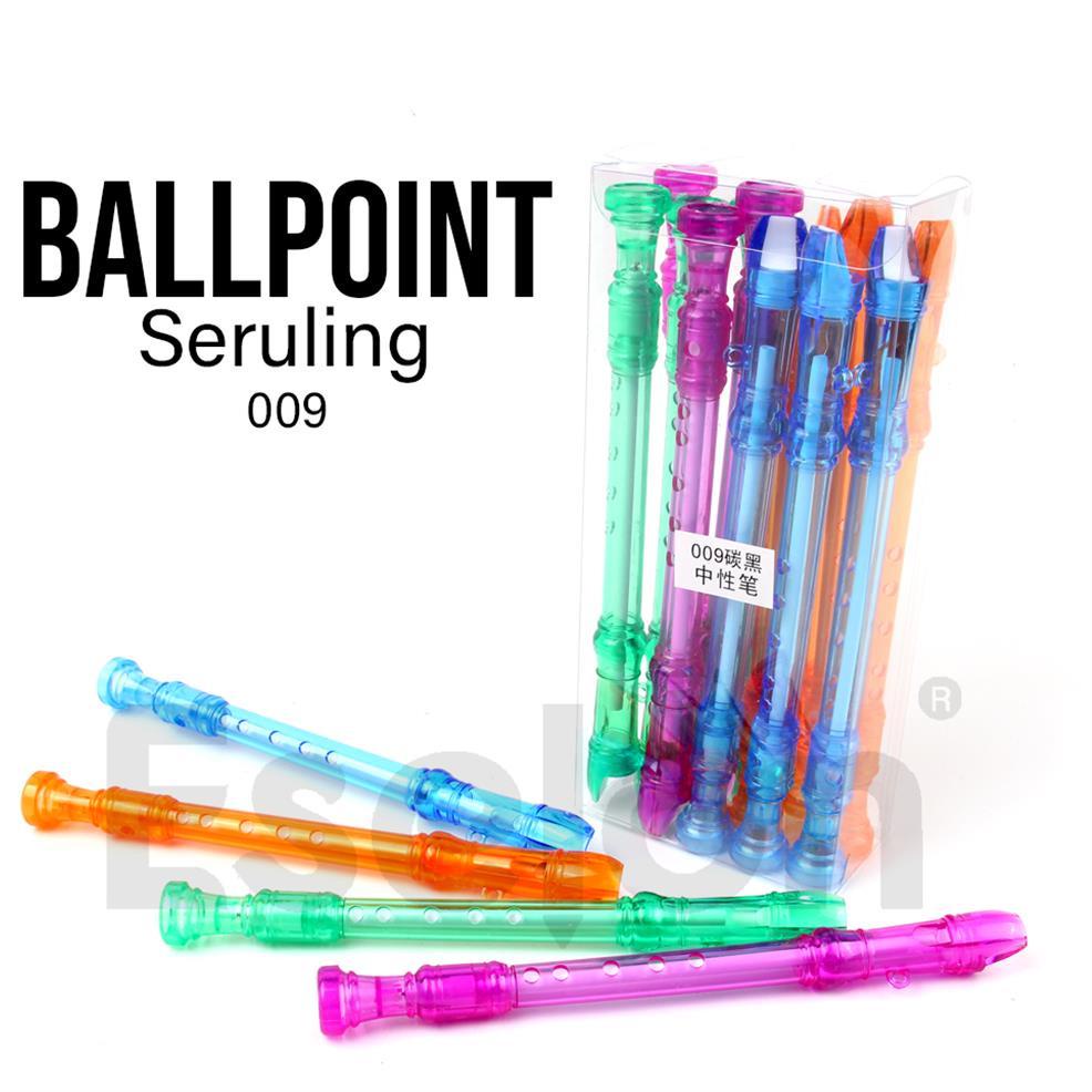 

TERLARIS 12pcs Pulpen Gel Seruling 009 / 1 pack Pulpen Gel fancy ㅟ