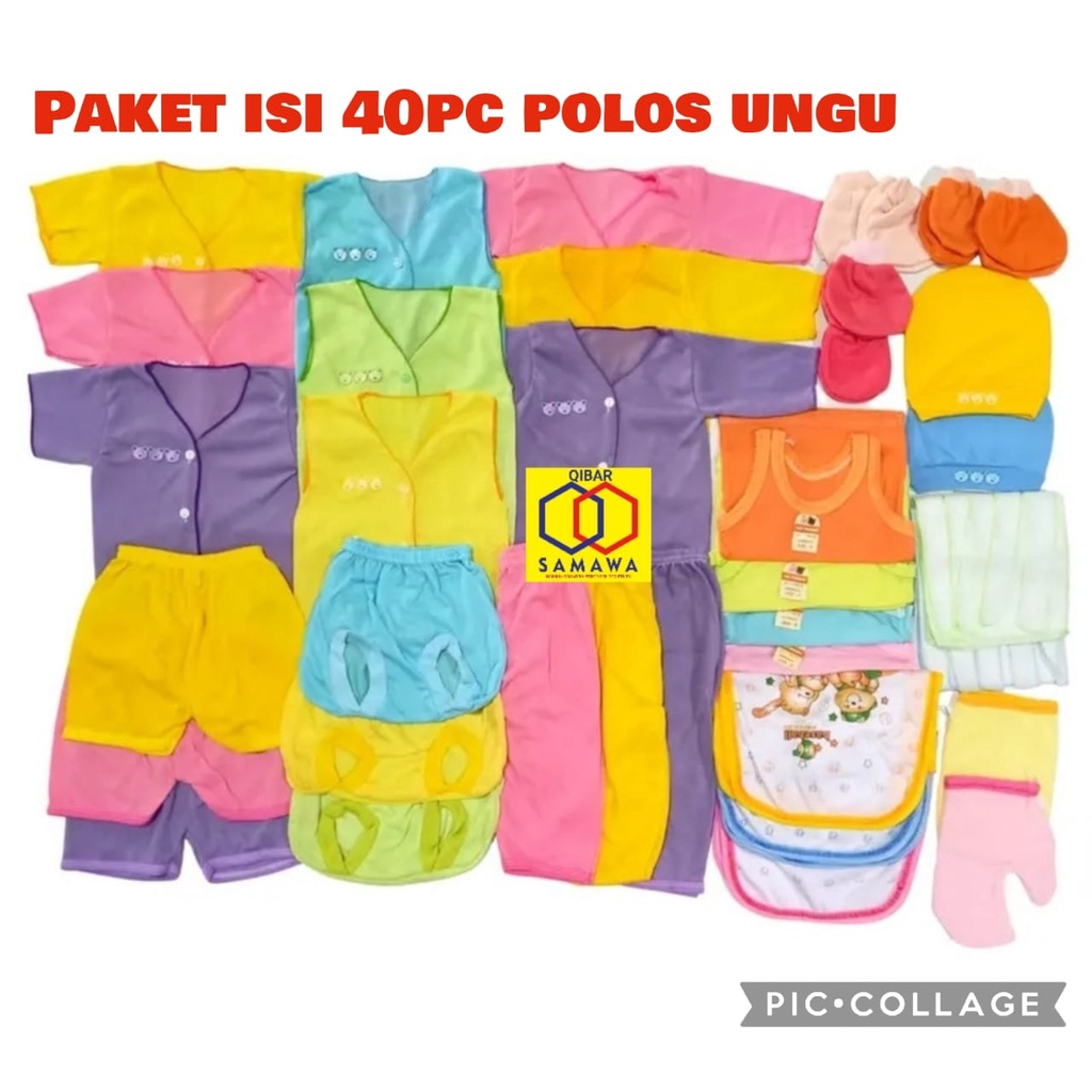 40 pcs Perlengkapan Bayi Baru Lahir Paket Hemat Ekonomis