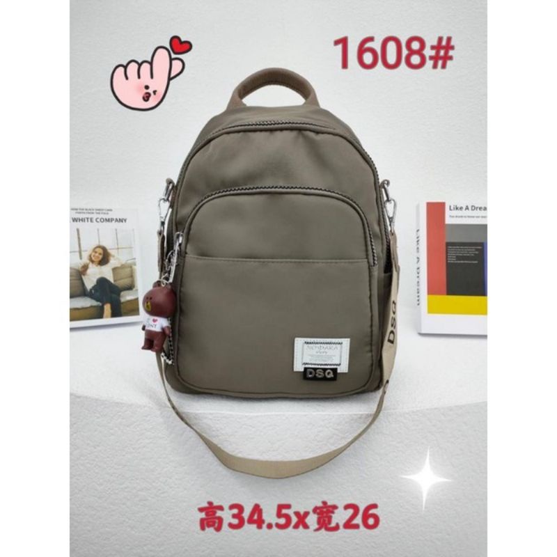 Tas Ransel Wanita Tas Ransel DSQ 1608 Bahan Parasut Tebal. Tas Wanita Tas Ransel Wanita Import Tas Ransel Parasut BEST SELLER TERBARU BISA BAYAR DITEMPAT!!!!