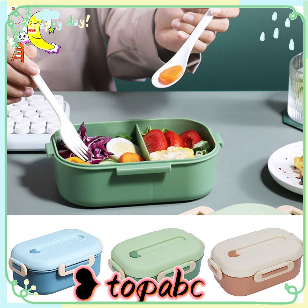 Top Lunch Box Portable Untuk Pelajar Pekerja Kantor Dengan Sendok Wadah Makanan