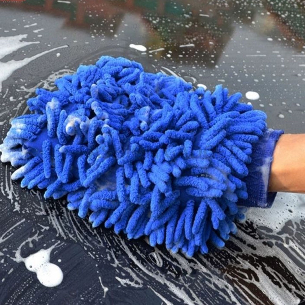 Sarung Tangan Cendol Microfiber Kain Lap Cuci Mobil Mikro Fiber Wipe Hands Handuk Mikrofiber Micro Fiber