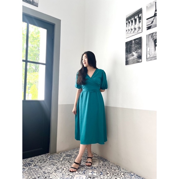 JOSHIN Lady Midi Dress - Rok Gaun Wanita Airflow