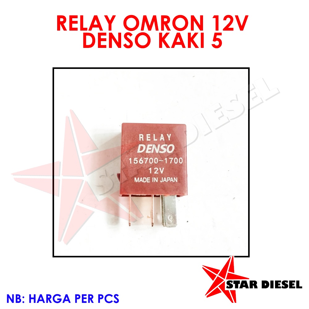 RELAY OMRON 12V DENSO KAKI 5 RELAY OMRON DENSO 12V K5