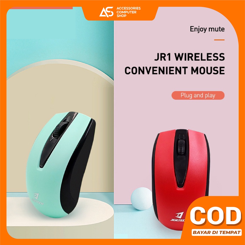 Mouse Wireless Jertech Colorful JR1 2,4Ghz Optical Mouse