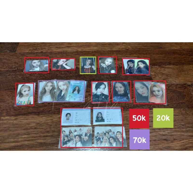 PC Photocard Loona Twice Aespa Heejin Hyunjin Haseul Yeojin vivi kim lip jinsoul choerry yves chuu g
