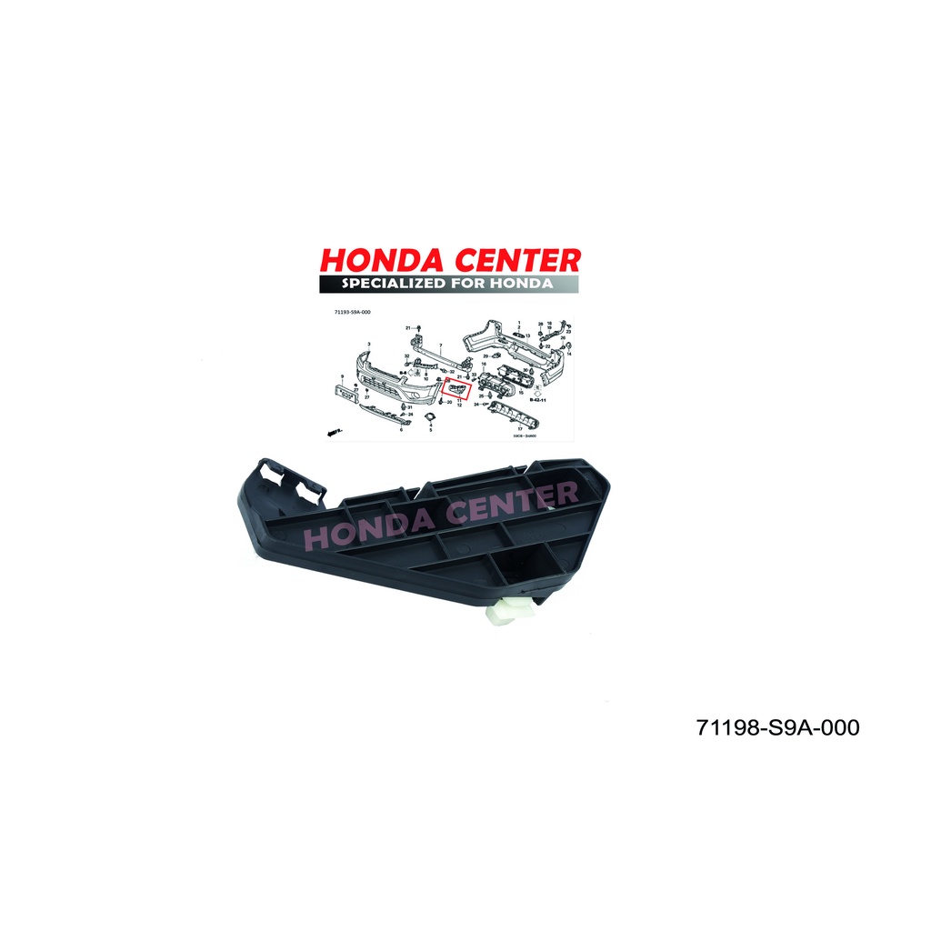 bracket  breket spacer bumper bemper depan kanan kiri crv  RD gen2 2002 2003 2004 2005 2006