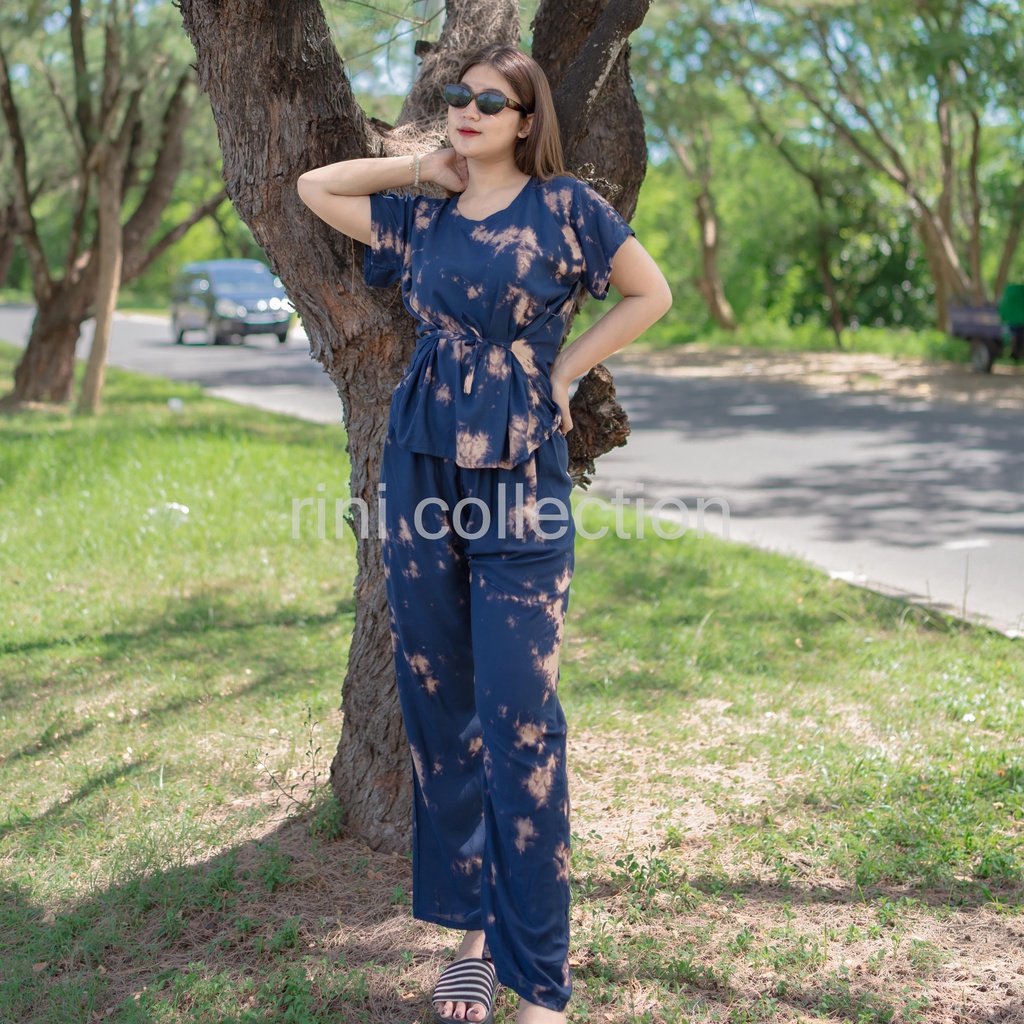 Babydoll Bali Motif Tie Dye