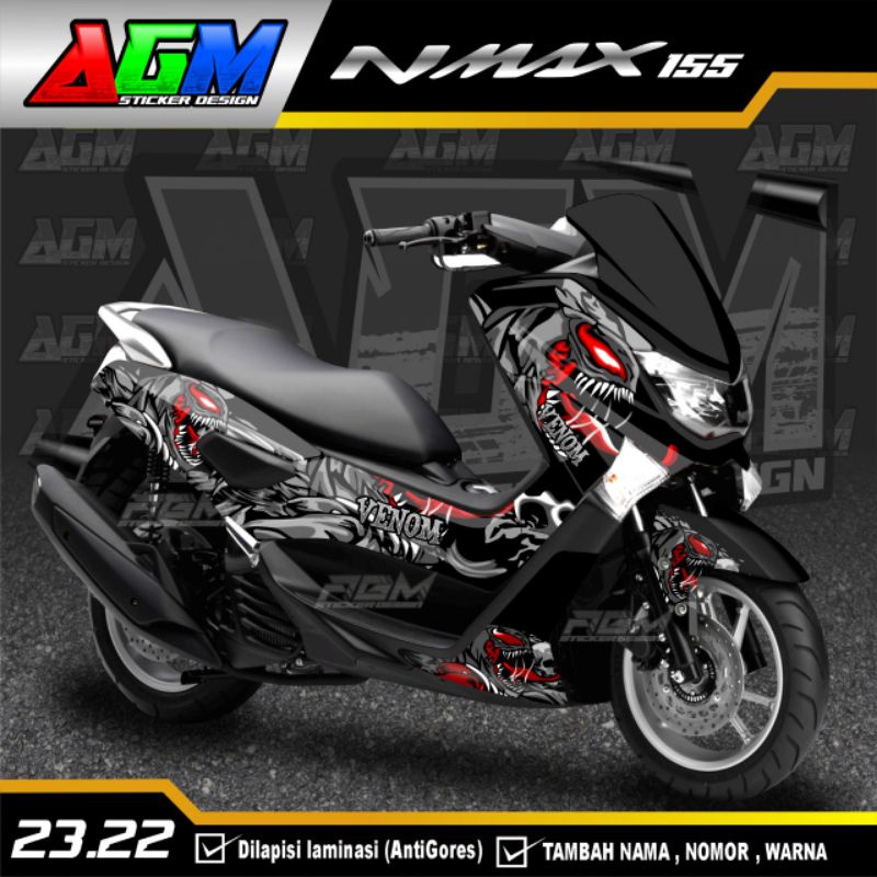Decal Nmax Old Full Body/Sticker Decal Nmax Old Full Blok 002