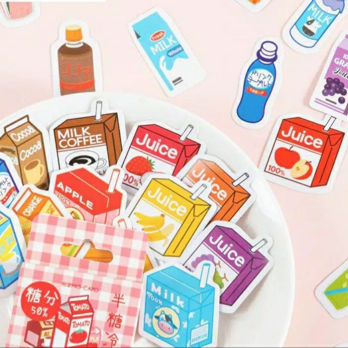 

Art 45Pcs Sticker Deco Cute Drinks Untuk Scrapbooking