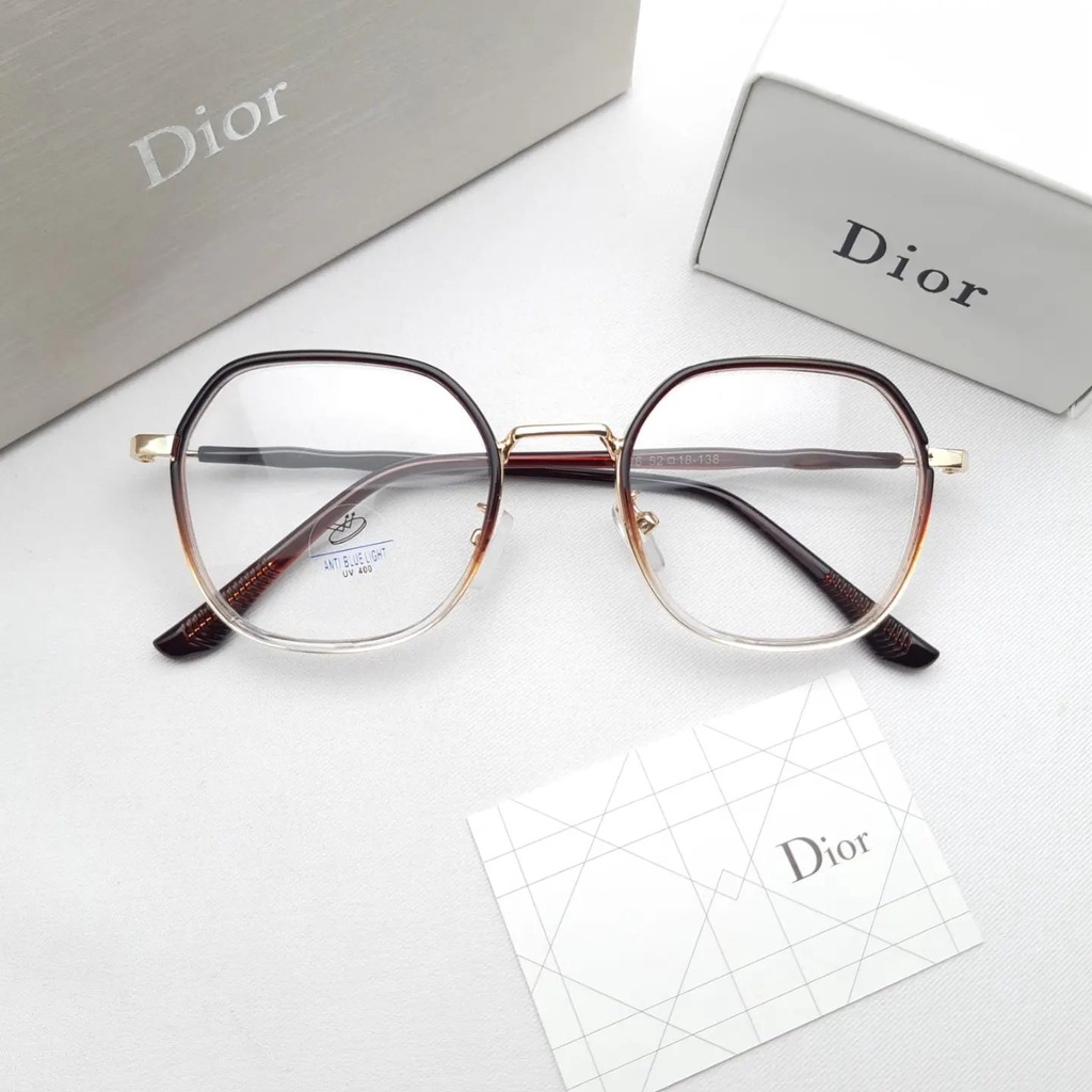 KACAMATA DIOR 9012 BISA GANTI LENSA ANTI RADIASI BLURAY PHOTOCROMIC
