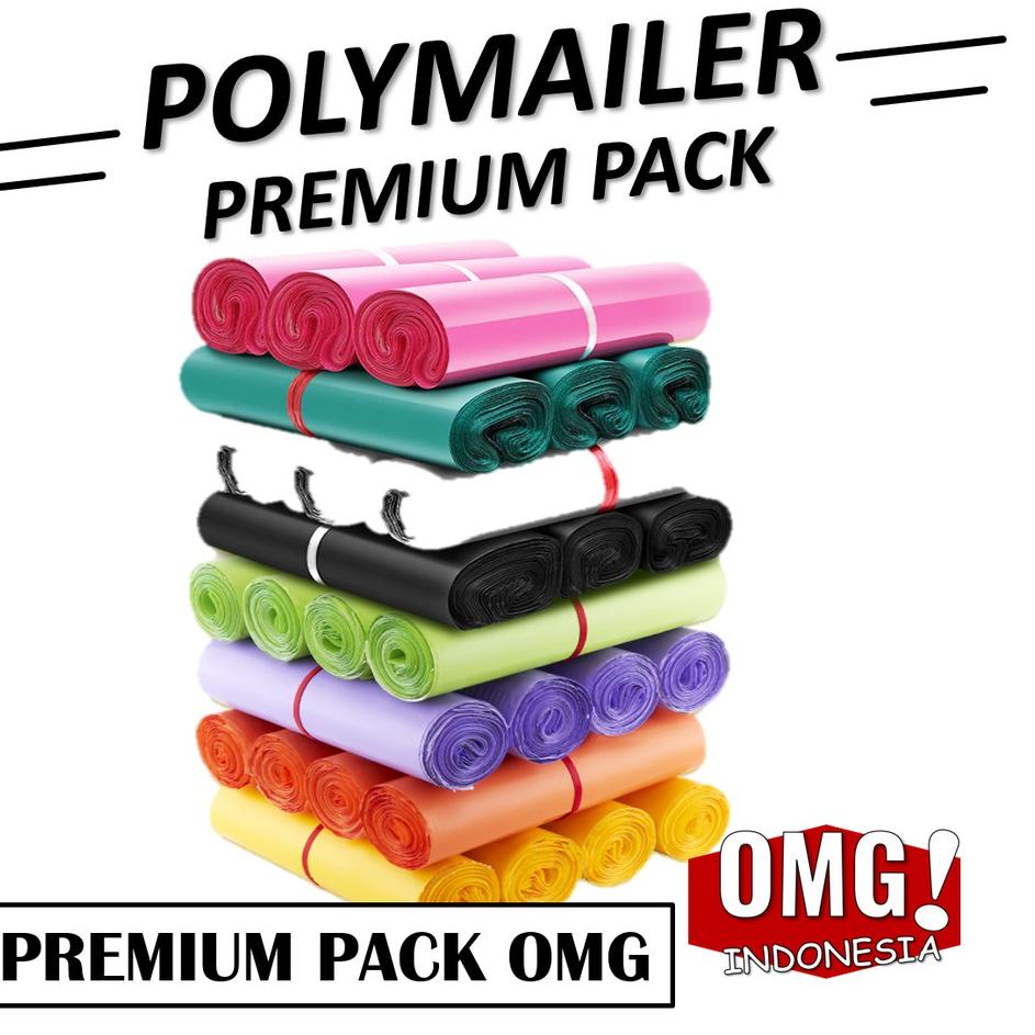 

[KODE DJIGT] PLASTIK POLYMAILER PREMIUM TEBAL WARNA LENGKAP LEM Kantong Amplop Packing Online Shop