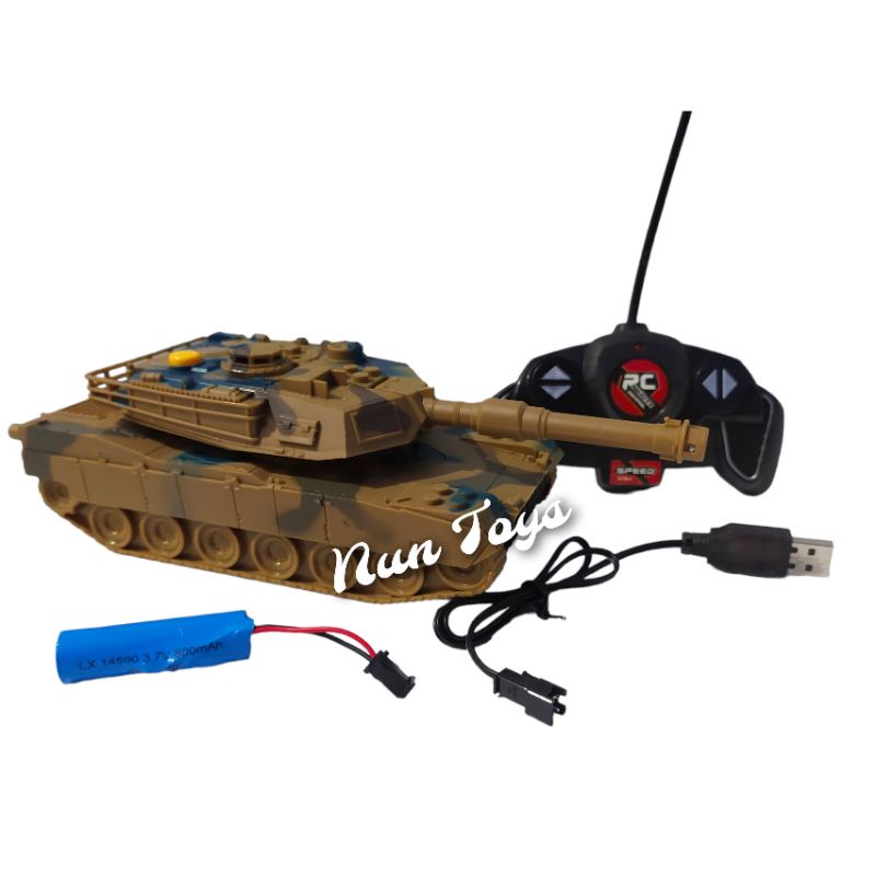 Mainan Remote Control Tank Baja War Tank