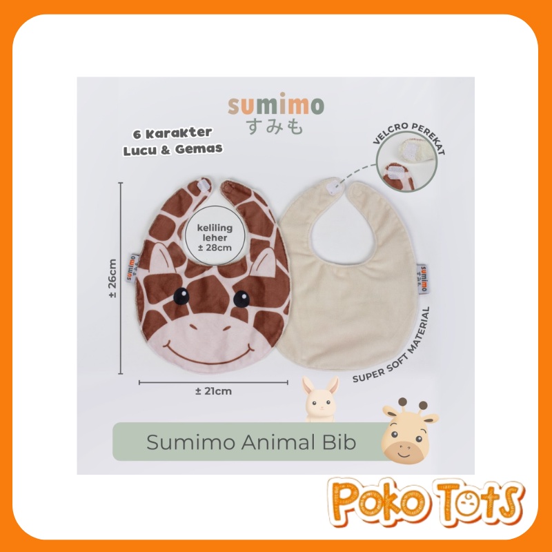 Sumimo Animal Bib Celemek Makan Bayi WHS