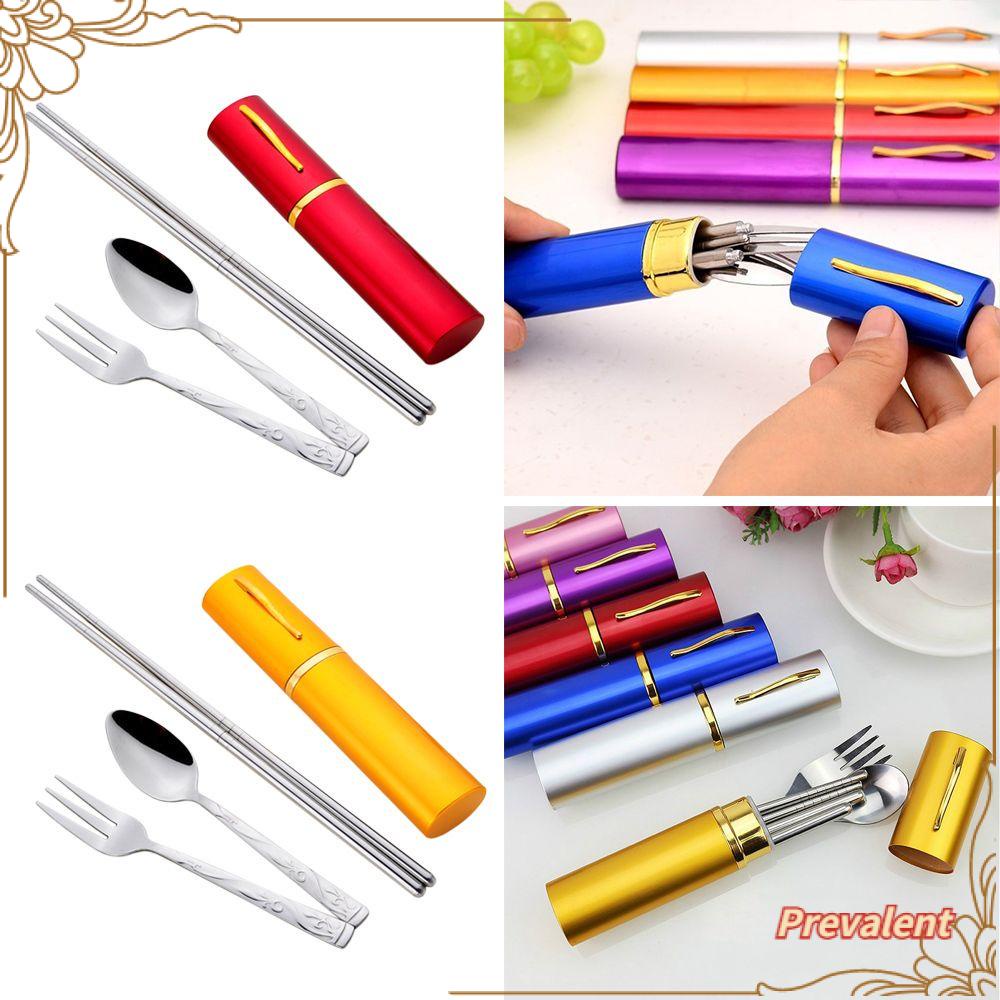 Preva Cutlery Set Portable Kitchenware Kit Camping Alat Makan Lipat