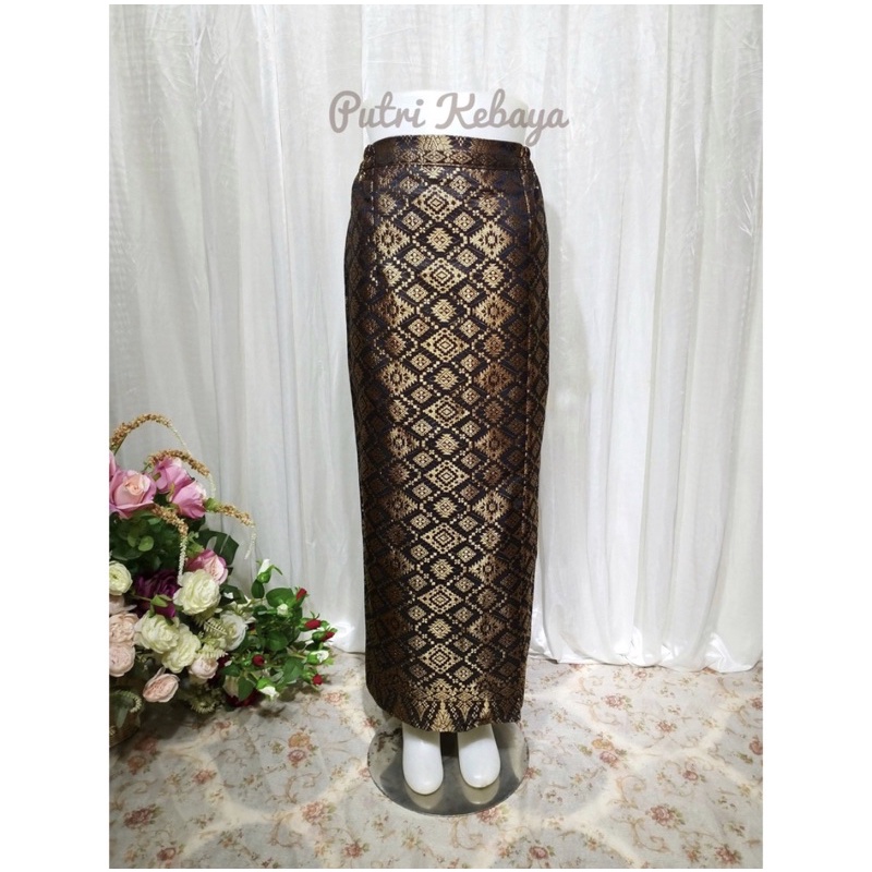 ROK SONGKET/ROK SPAN/ROK SONGKET PALEMBANG LANGSUNG PAKAI ROK SPAN BY DVN STYLE