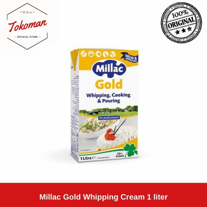 

Millac Gold Whipping Cream 1 liter / Cooking Cream TERLARIS TERPERCAYA ORIGINAL