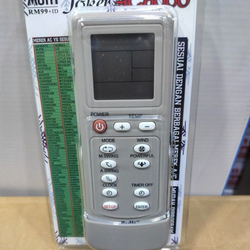 Remote AC Joker Ac 6000 - Multi Rm 99+