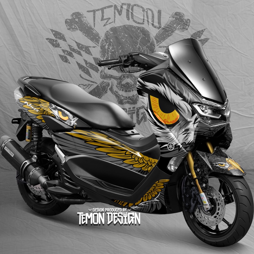 Jual Sticker Nmax Full Body Decal Nmax New Full Desain Grafis Vector Mata Elang Eagle Eye