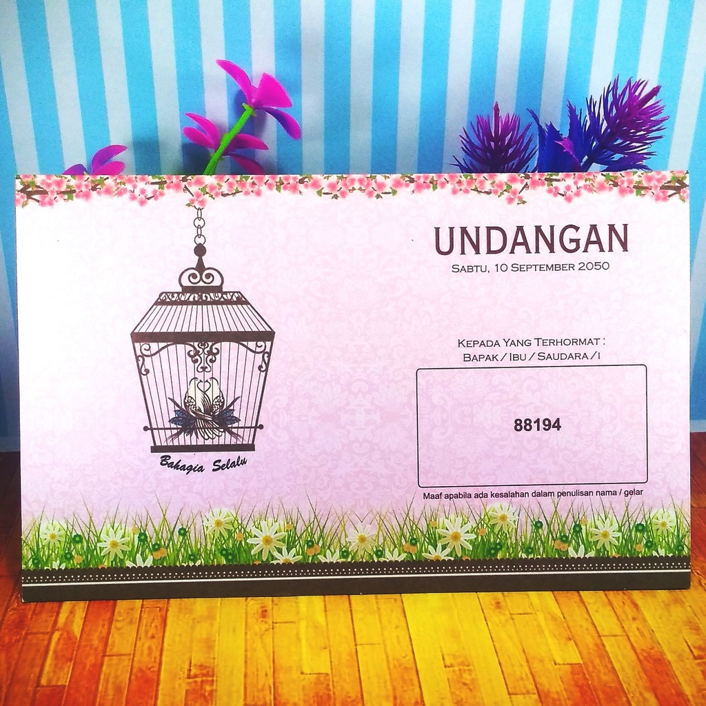 Undangan Erba 88194 Plus Cetak Teks Undangan