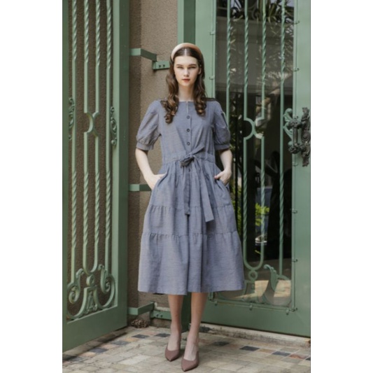 (Preloved) MAVEN - Ophelia Dress in Earl Cobalt Blue