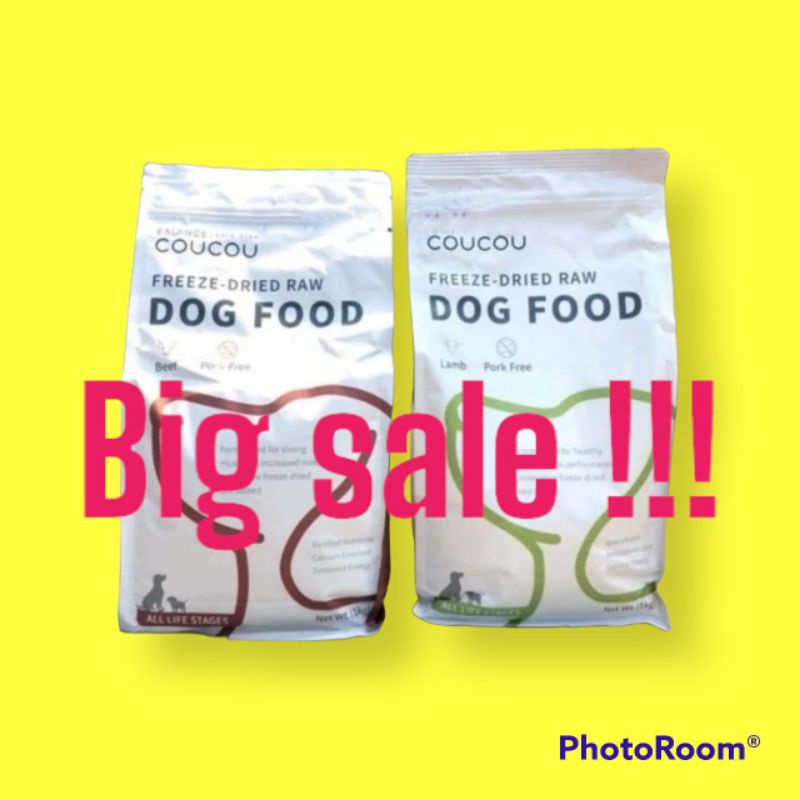 COUCOU DOG FOOD SUPER PREMIUM ALL LIFE STAGES 1KG MAKANAN ANJING