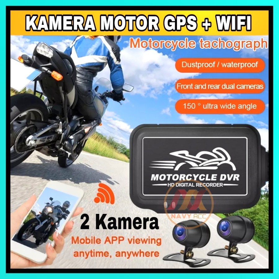 NA - KAMERA MOTOR GPS + WIFI WATERPROOF CAMERA DVR MOGE G5701