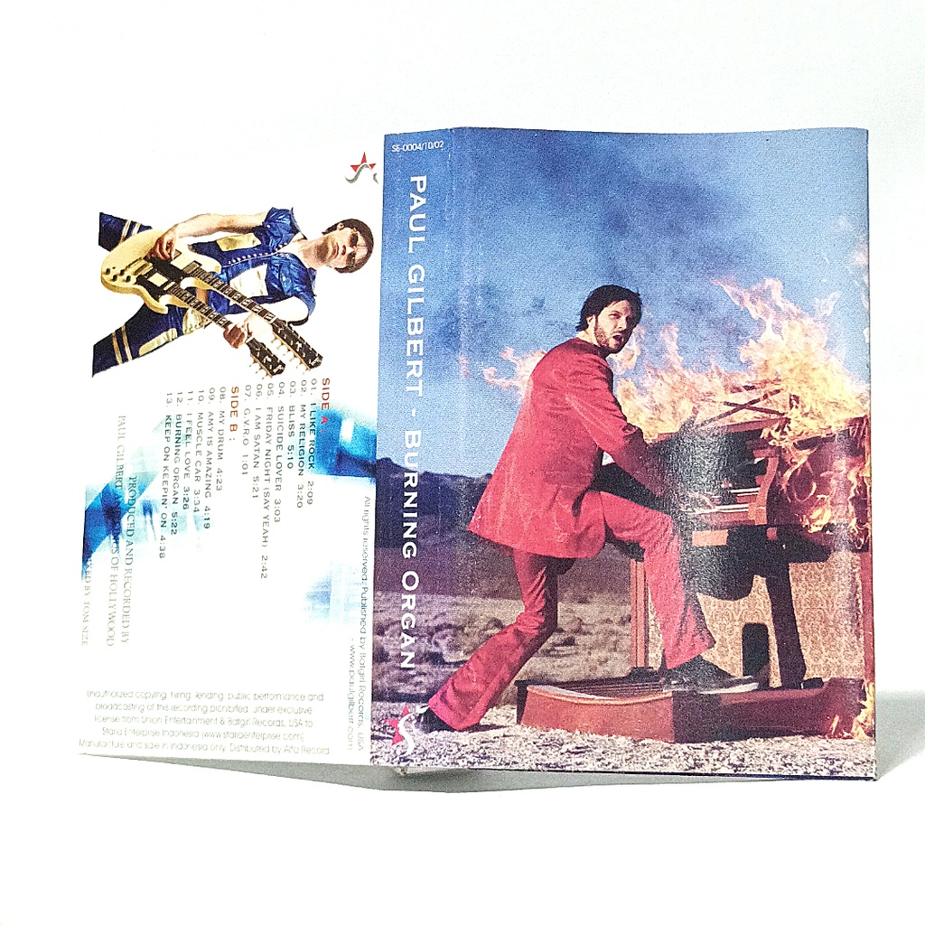 kaset tape Paul Gilbert Burning Organ new open sealed