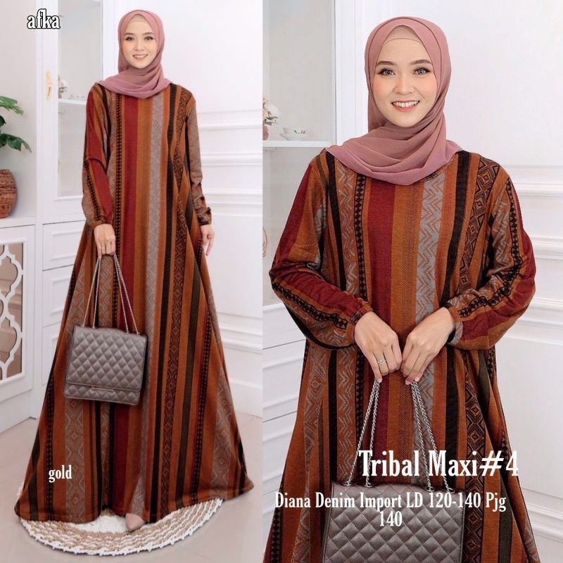 Tiramitsu Jumbo - LD120-130 Gamis Diana Denim Jumbo Bigsize Oversize Bumil / Zatta Jumbo Maxy / R.26 - 025-6533