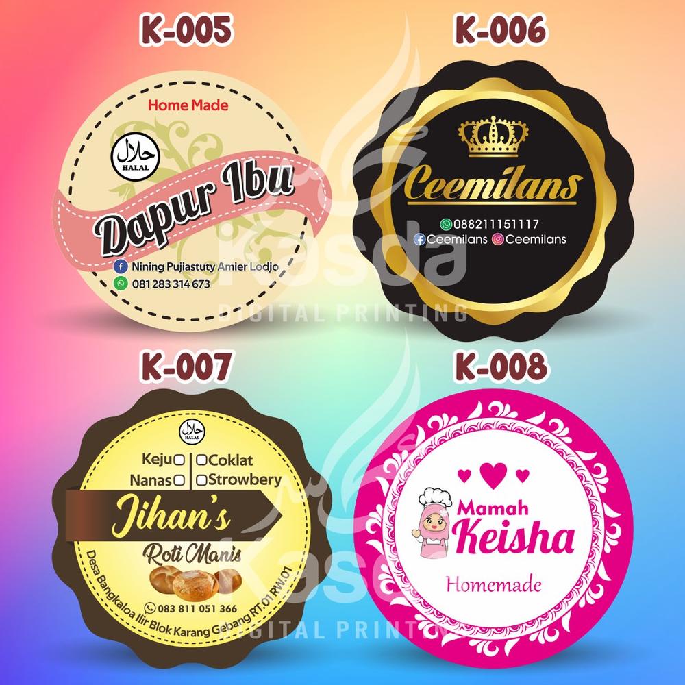 

CETAK STIKER LABEL LOGO ( PLUS CUTTING TINGGAL TEMPEL ) TERLARISS...,,,,,