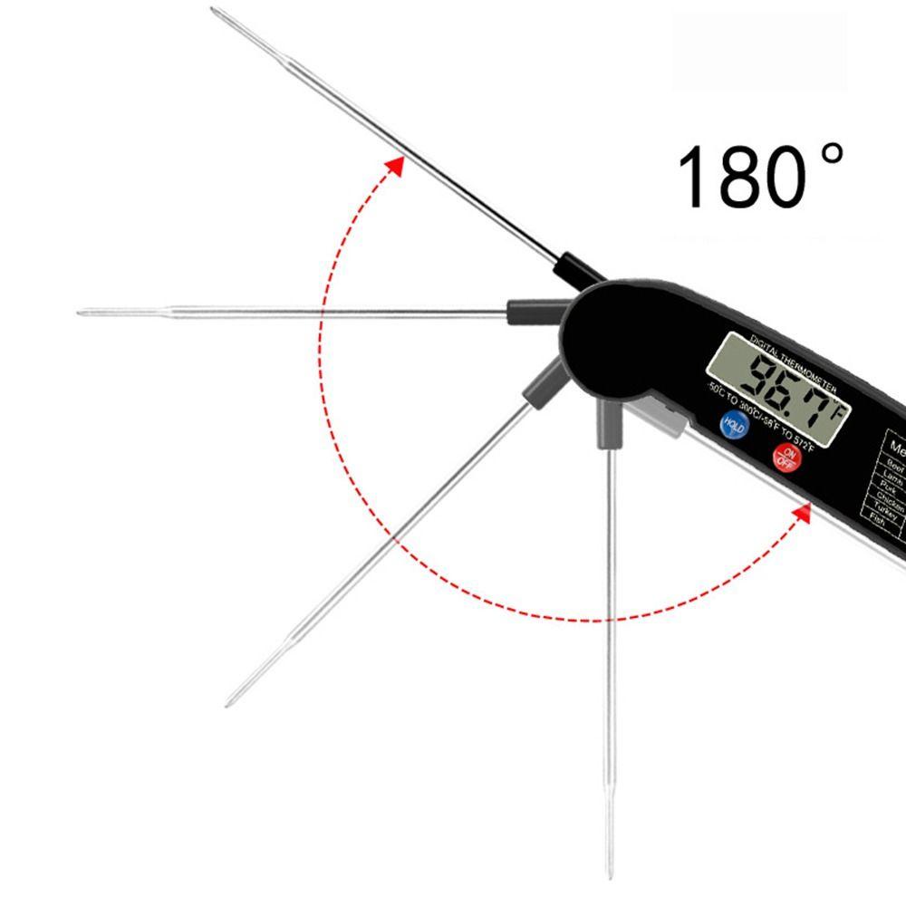 Preva Termometer Digital Stainless Steel Rumah Tangga Ultrathin Barbekyu Makanan Probe Suhu