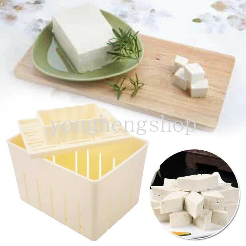 Diy Tofu Press Mould Maker Alat Pembuat Cetakan Tahu Homemade Kotak Alat Pembuat Tahu Kulit Kedelai Dapur Gadget