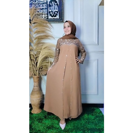 DRESS PESTA MEWAH| GAMIS KEBAYA ASHANTY TILE MIX SERUTY BABY DOLL| GAMIS PESTA | GAMIS MODERN| KEBAYA| GAMIS MEWAH| GAMIS MUTIARA| GAMIS CARDIGAN| GAMIS WISUDA| GAMIS| GAMIS KOMDANGAN| GAMIS BROKAT