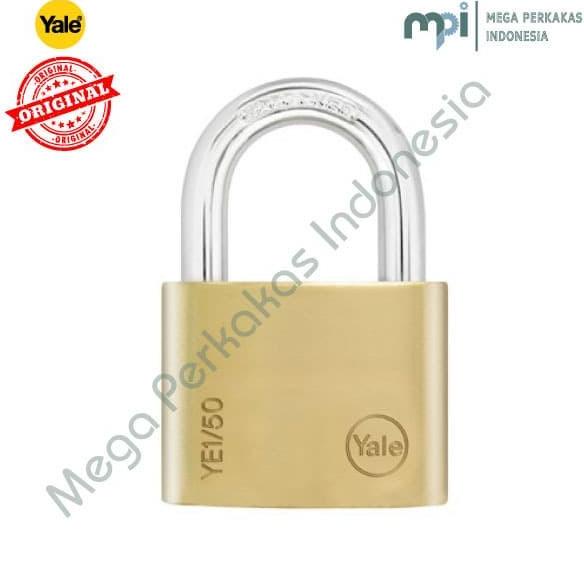 GEMBOK PADLOCK YALE YE1 50 126 Brass Padlock Essential Series