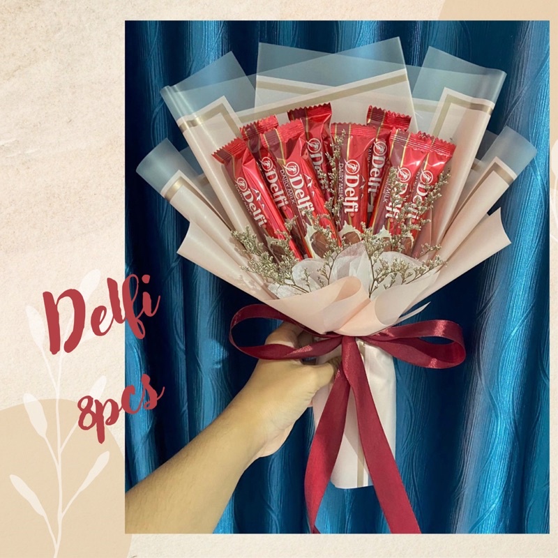 

Buket cokelat // buket silverqueen 30gr // buket snack // buket bunga
