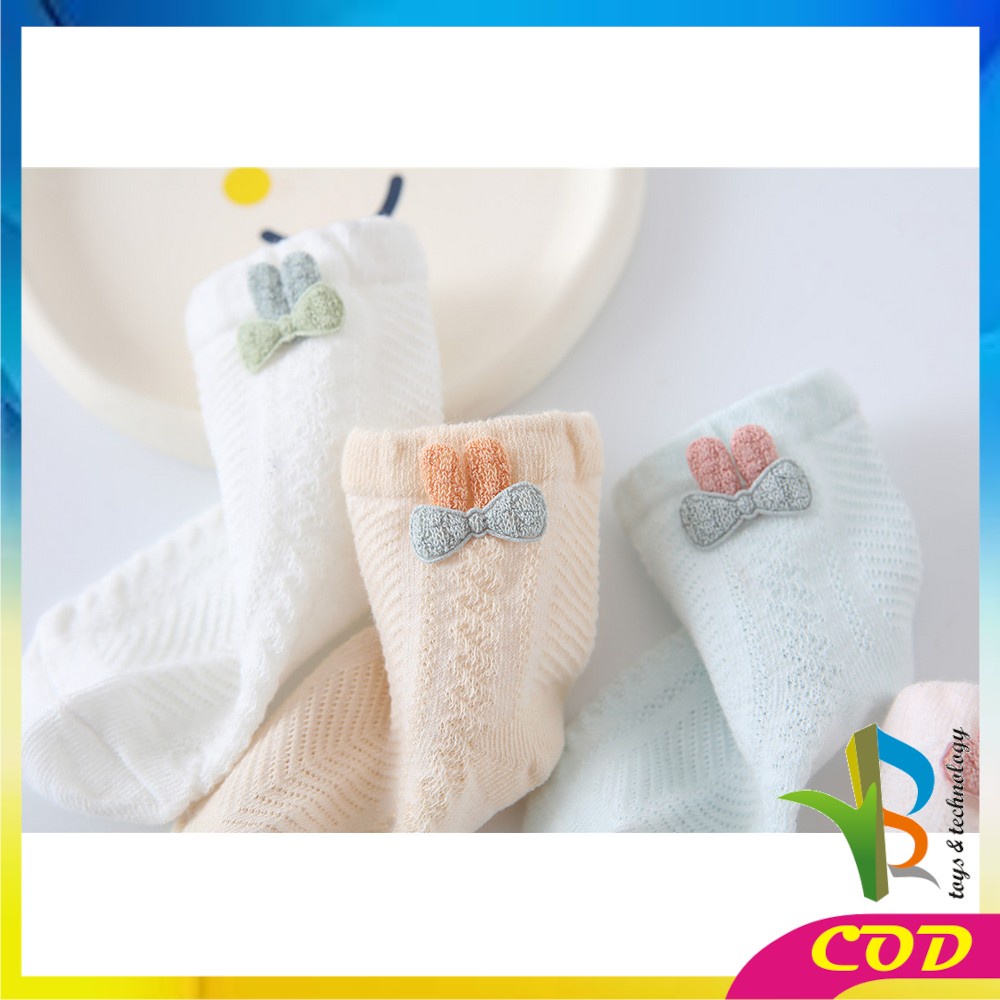 RB-P214 Kaos Kaki Anak Balita Gemoy Motif Kelinci Kaus Kaki Baby Unisex Anti Slip Bahan Katun Elastis Baby Socks