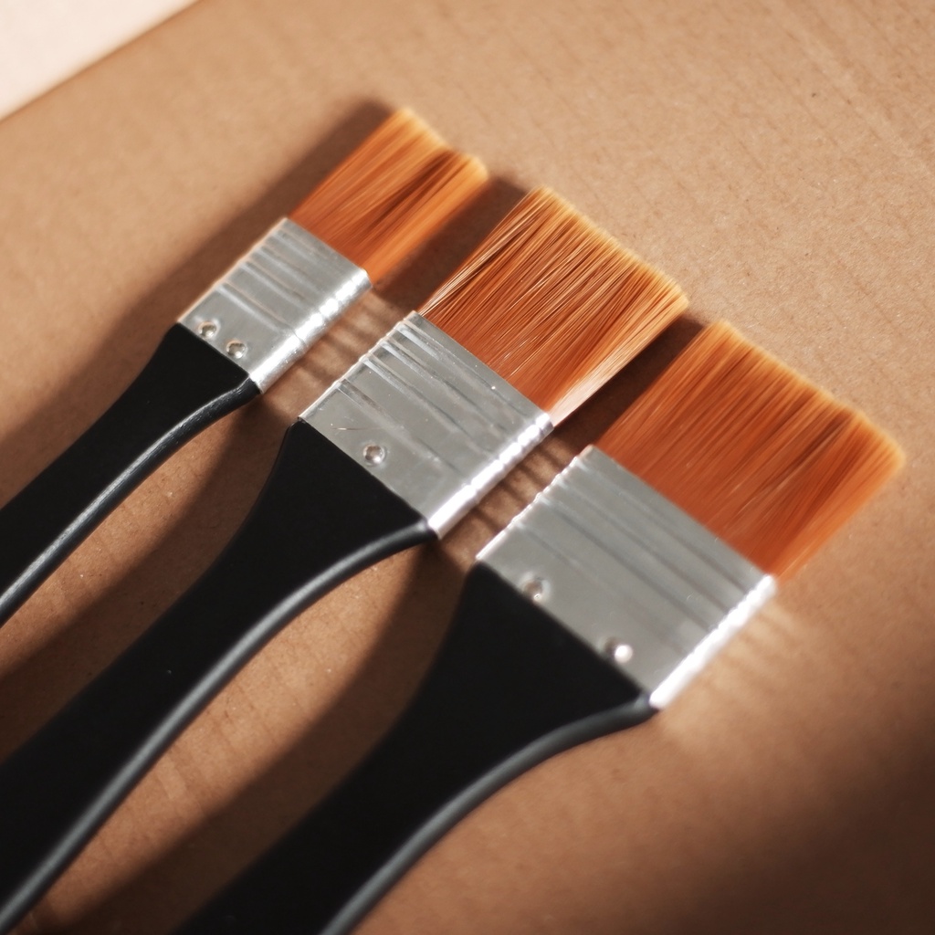 

kuas flat / brush flat / calligraphy brush / black letter brush / kuas lukis