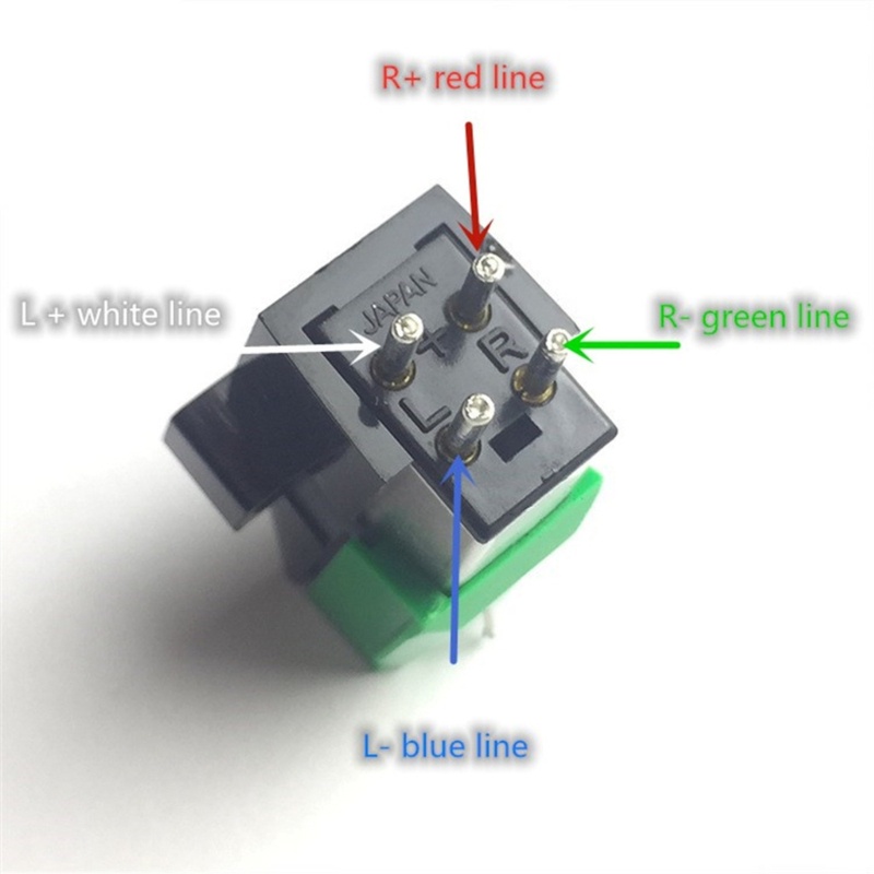 Stylus Pengganti BT Untuk Cartridge AT95E Green 20-20.000hz Frekuensi Respon