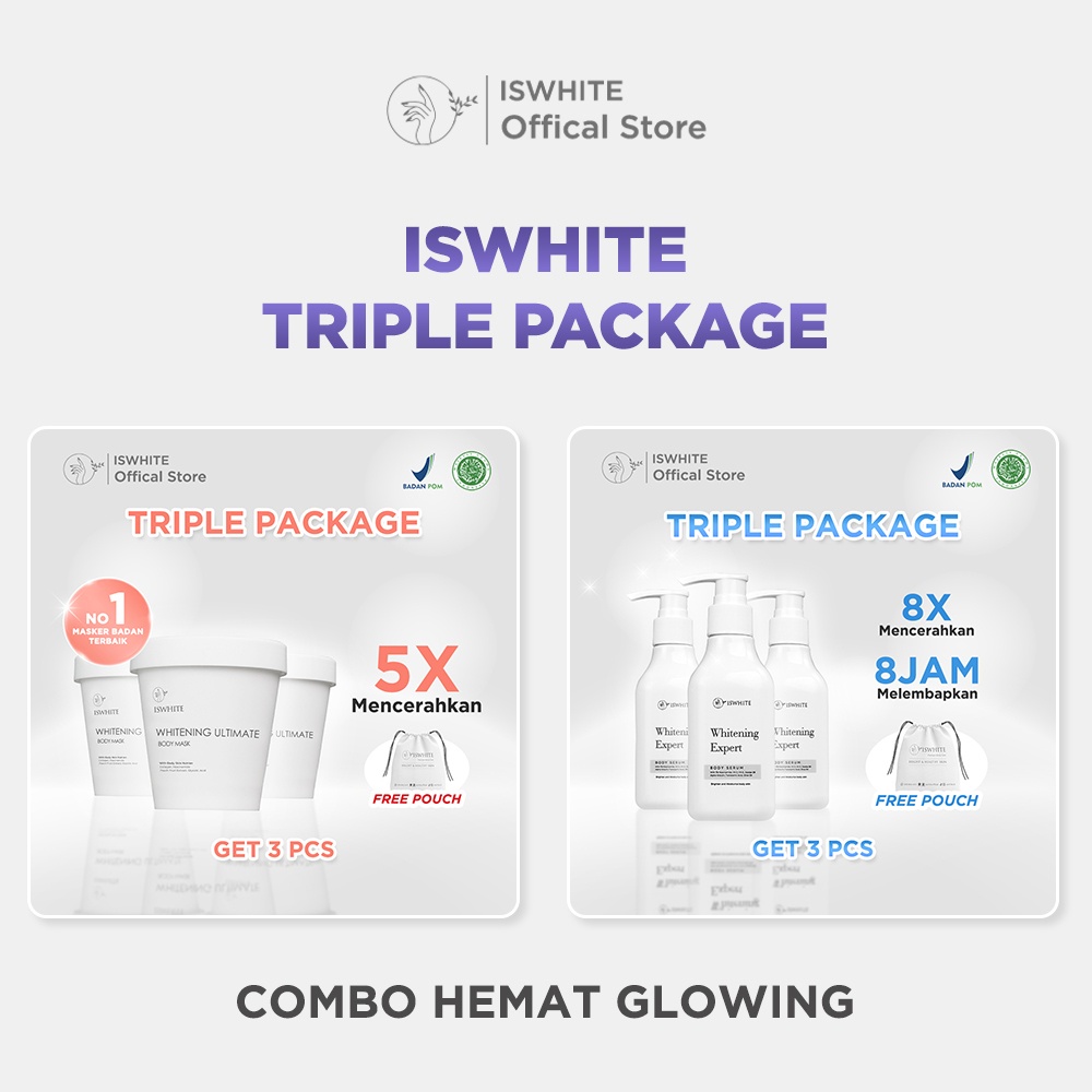 ISWHITE PERFECT TRIPLE PACKAGE | BODY MASK | BODY SERUM