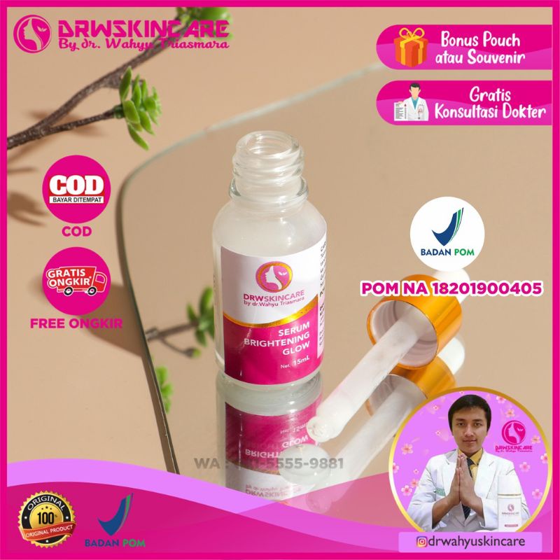 SERUM BRIGHTENING GLOWING, ORIGINAL DAN BPOM.