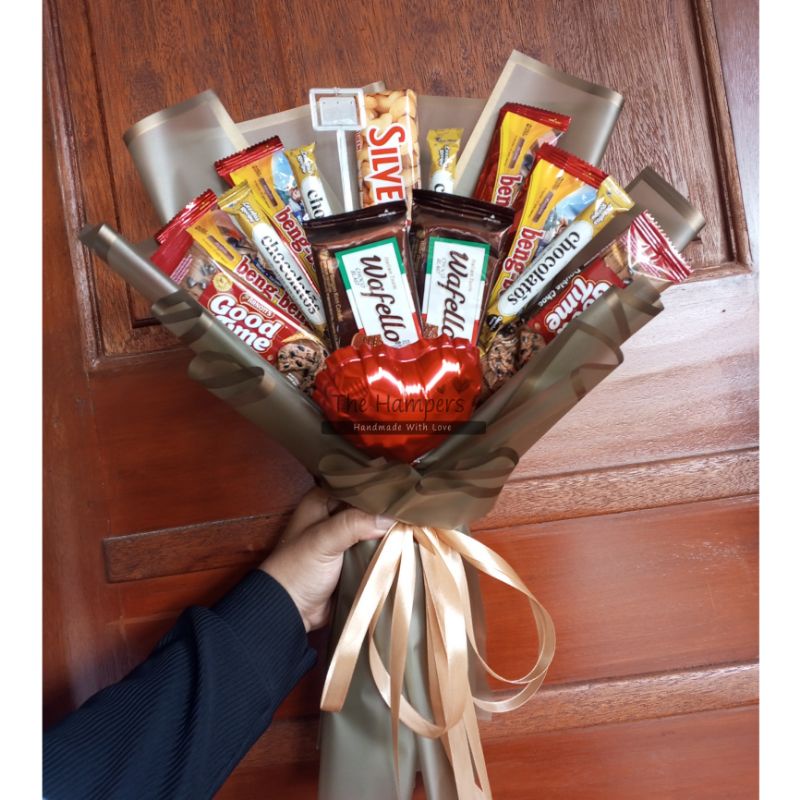 

buket snack murah | buket silverqueen | buket coklat | buket bengbeng