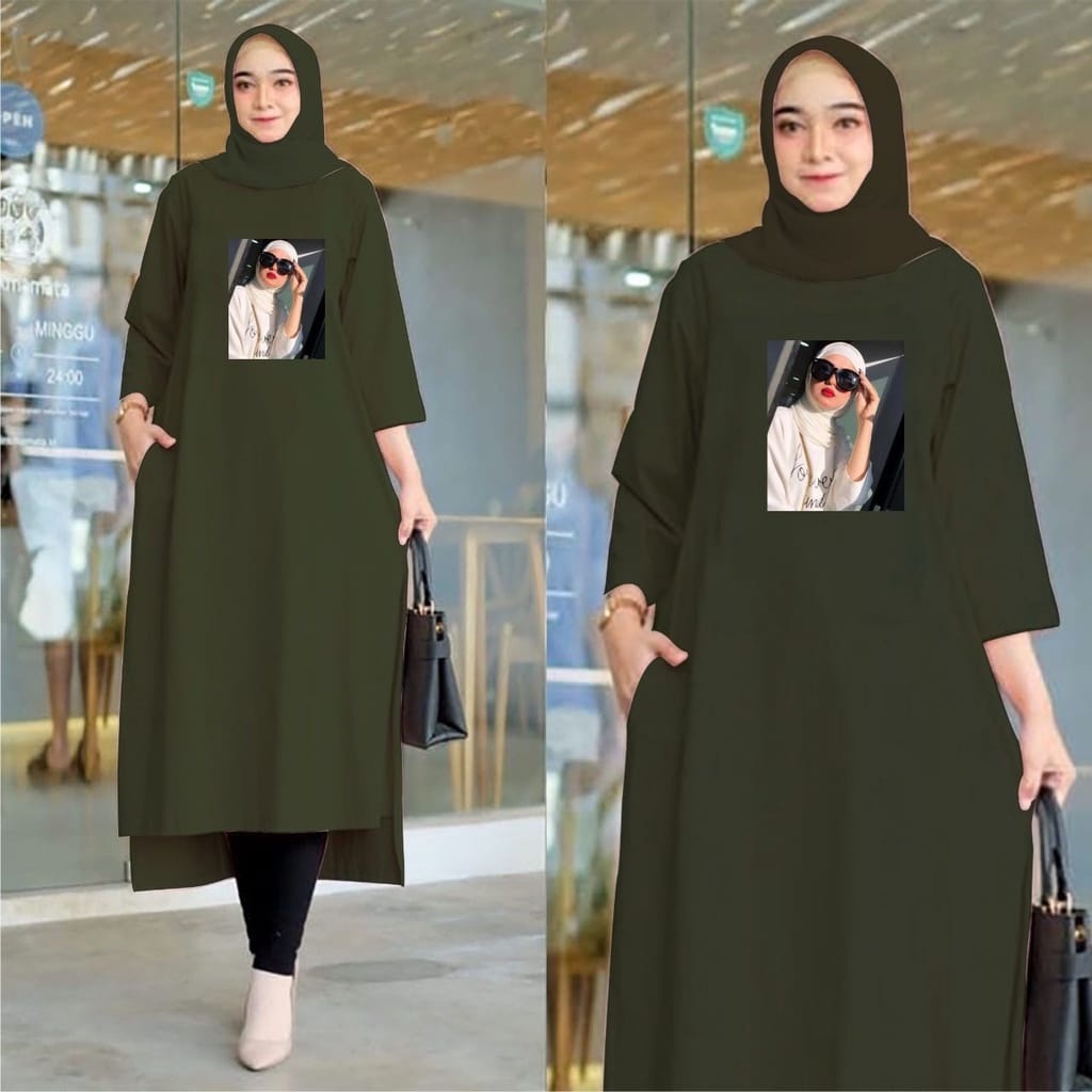 [BIG SALE] Long Tunik Wanita / LONG TUNIK TERBARU / tunik import / tunik long dress / tunik / dress 