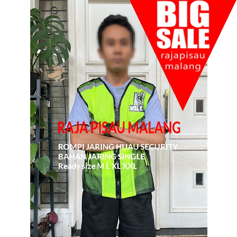 ROMPI SATPAM SECURITY JARING TERBARU UKURAN M L XL XXL