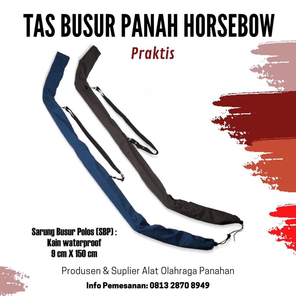 Sarung Busur Polos / Tas Busur Panah Horsebow