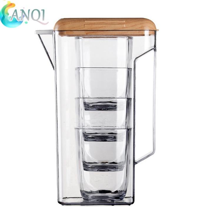 Kejutan Minggu Ini ANQI SHOP Teko Kaca Pitcher Untuk Jus Air Minum Tahan Panas Dingin Infused Water VS-34